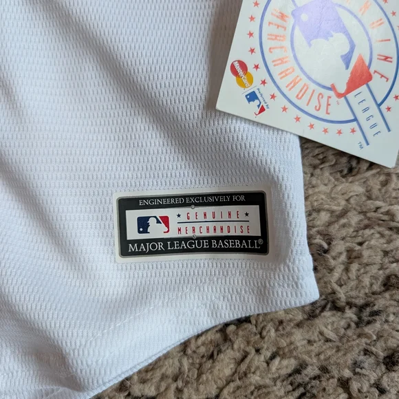 Majestic Red and White Boston Red Sox Jersey - Picture 4 of 5